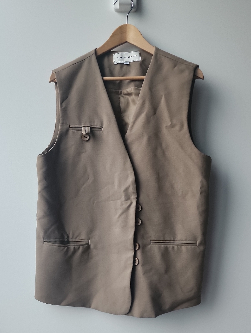 No Brand No Name Open Oversized Blazer Vest